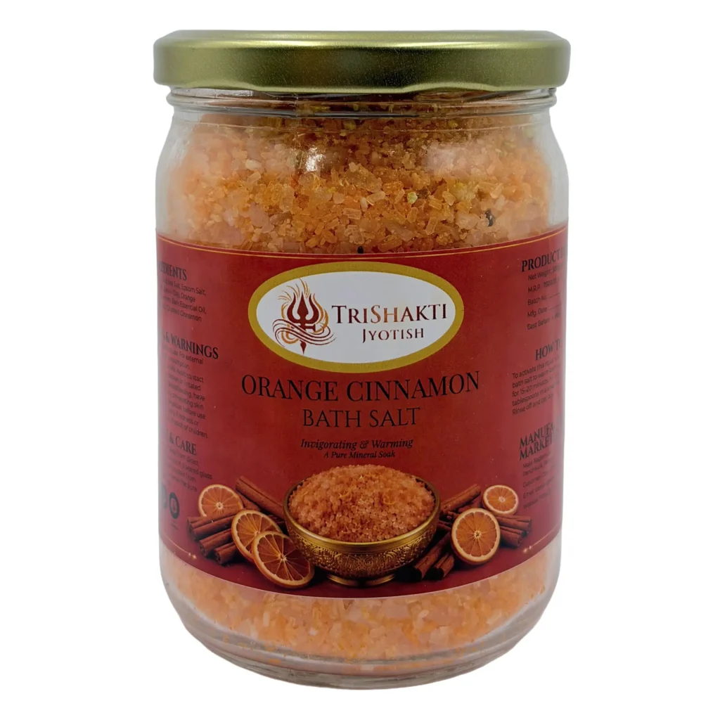 Orange Cinnamon Bath Salt - TriShakti Jyotish