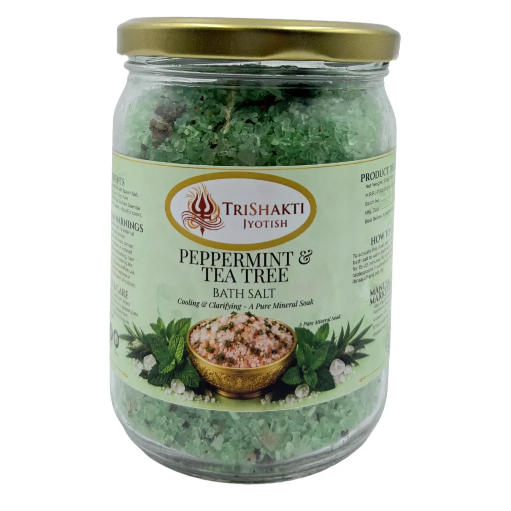 Peppermint & Tea Tree Bath Salt - TriShakti Jyotish